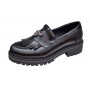 Pantofi dama casual din piele naturala Negru GKR4XN